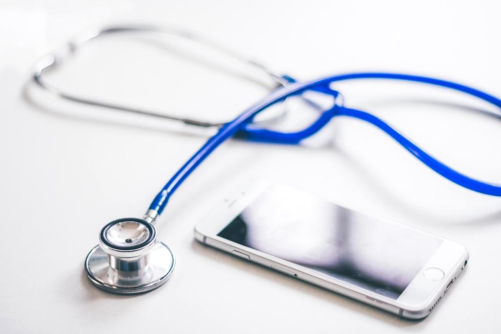 Abstract technology grid with glowing nodes